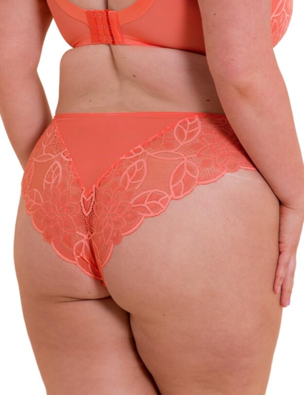 Curvy Kate Lovelace Brazilian Brief Coral 
