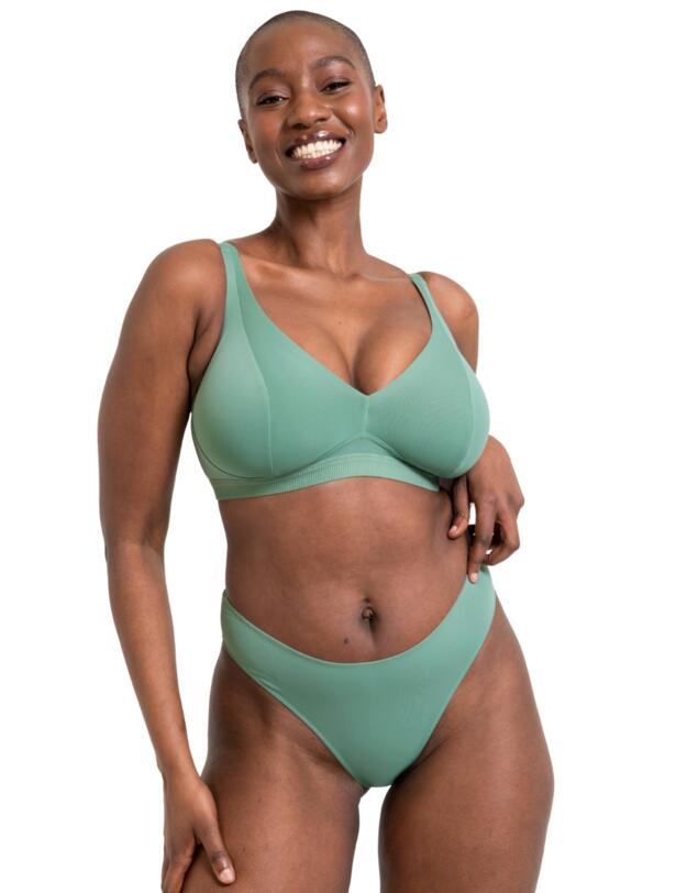 Curvy Kate Zen Non-Wired Bralette Sage Green 