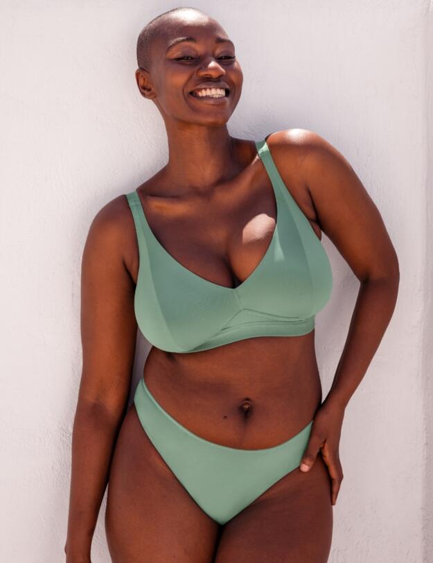 Curvy Kate Zen Non-Wired Bralette Sage Green 