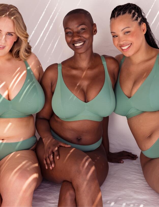 Curvy Kate Zen Non-Wired Bralette Sage Green 