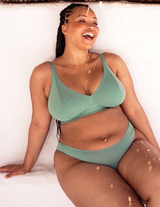 Curvy Kate Zen Non-Wired Bralette Sage Green 