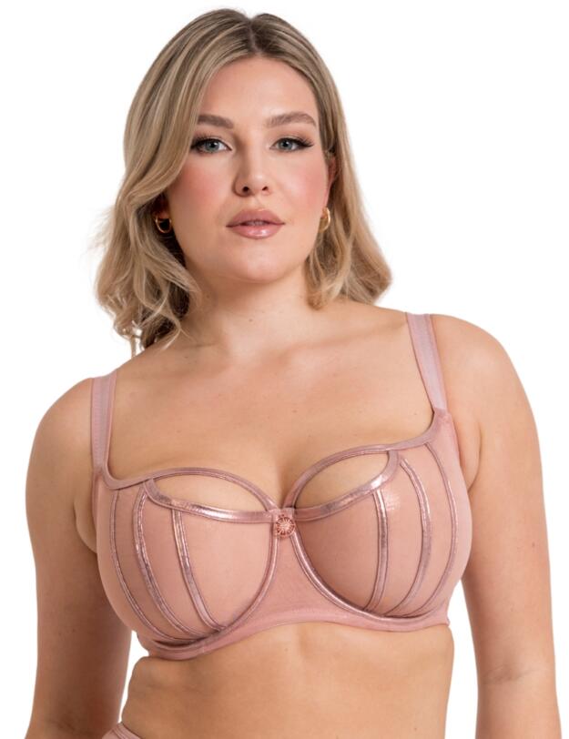 Scantilly by Curvy Kate Eos Balcony Bra Rose Gold 
