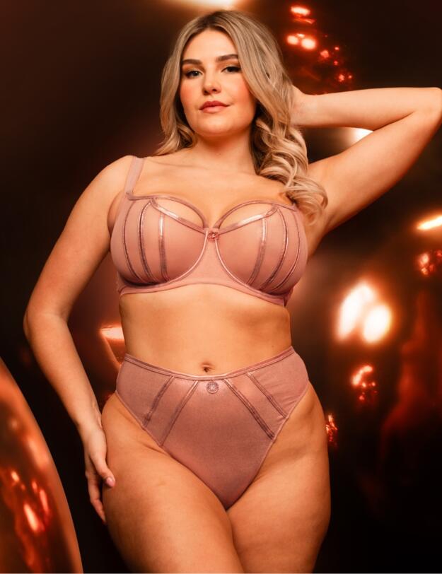 Scantilly by Curvy Kate Eos Balcony Bra Rose Gold 