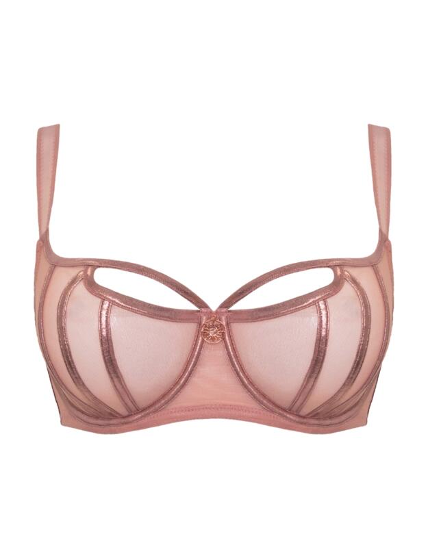 Scantilly by Curvy Kate Eos Balcony Bra Rose Gold 