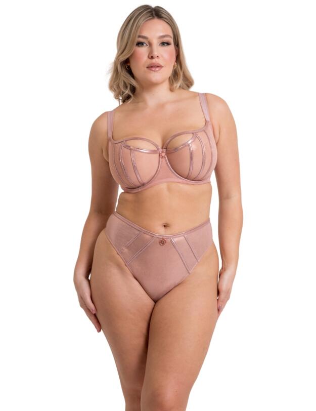 Scantilly by Curvy Kate Eos Balcony Bra Rose Gold 