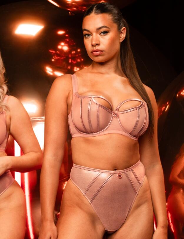 Scantilly by Curvy Kate Eos Thong Rose Gold 