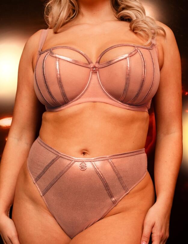 Scantilly by Curvy Kate Eos Thong Rose Gold 