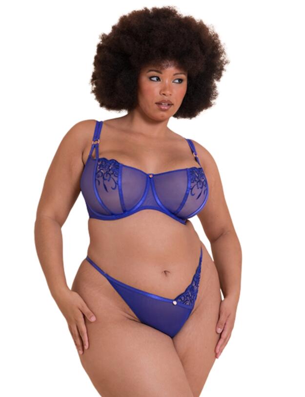 Scantilly by Curvy Kate Ornate Balcony Bra Ultraviolet