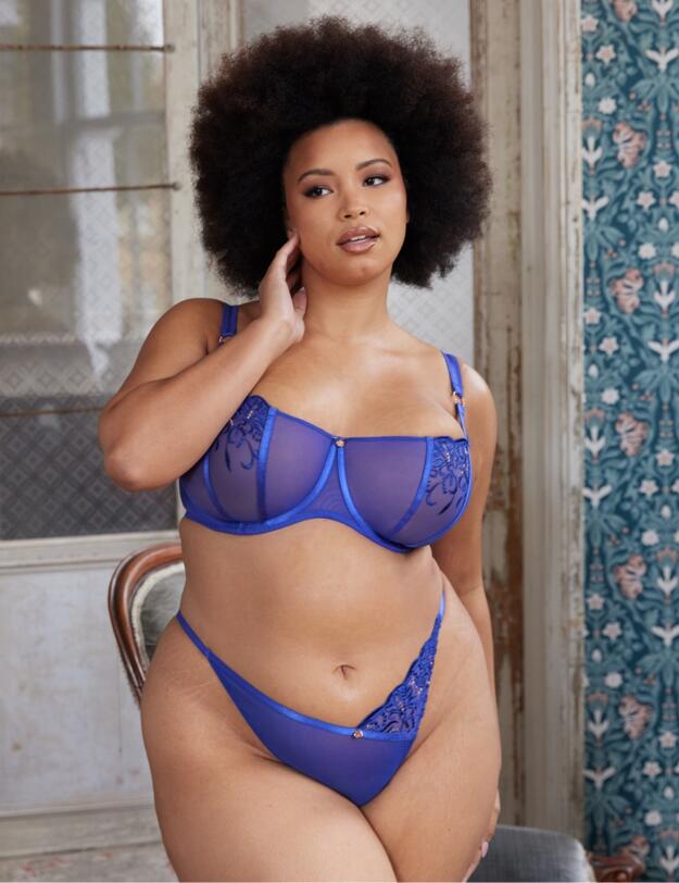 Scantilly by Curvy Kate Ornate Balcony Bra Ultraviolet