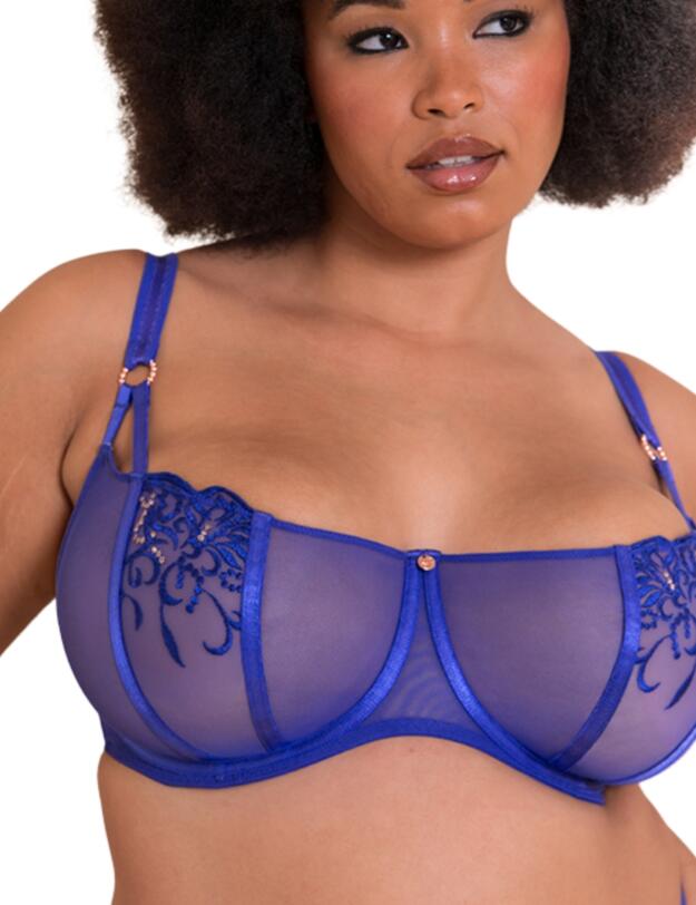 Scantilly by Curvy Kate Ornate Balcony Bra Ultraviolet