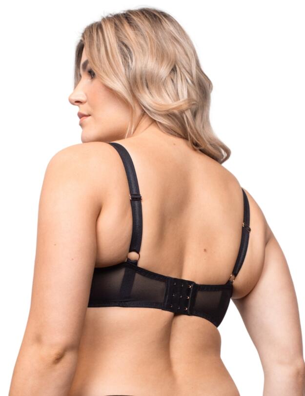 Scantilly by Curvy Kate Entwined Balcony Bra Black/Blush