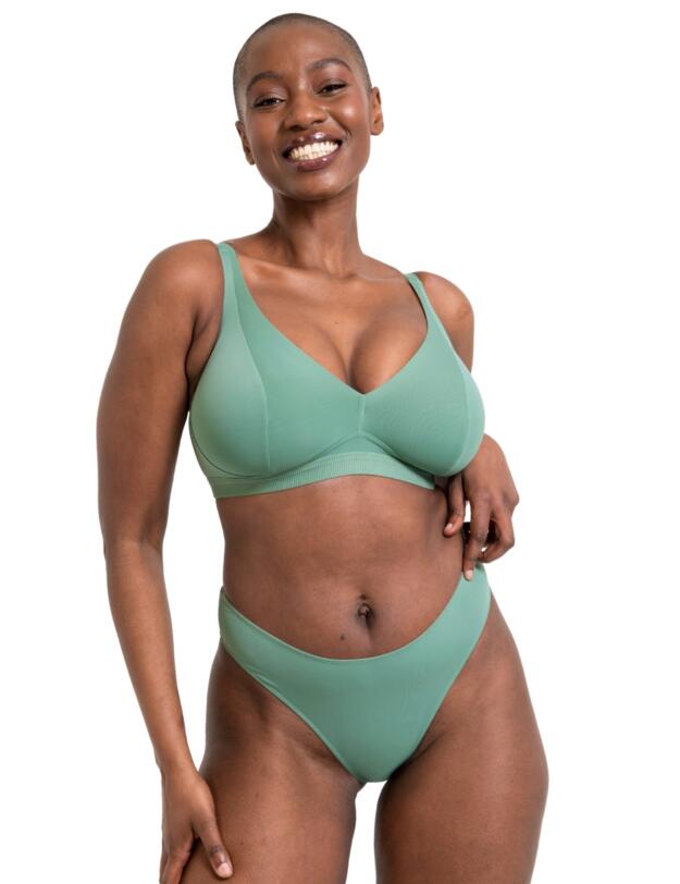 Curvy Kate Zen Brazilian Brief Sage Green 