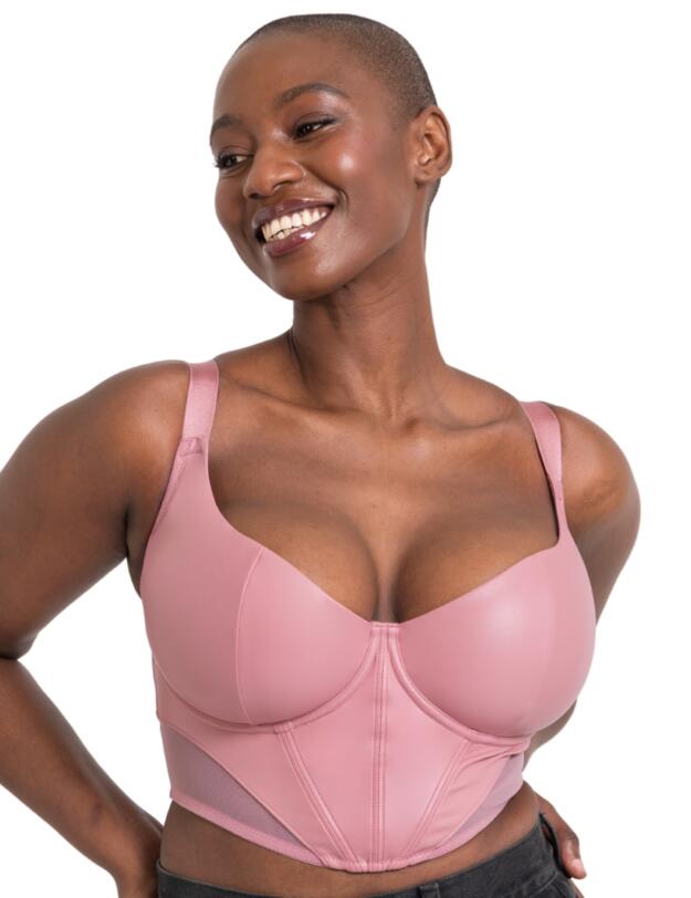 Curvy Kate Storm Scooped Balcony Longline Bra Dusky Rose 