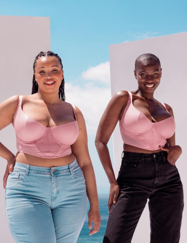 Curvy Kate Storm Scooped Balcony Longline Bra Dusky Rose 