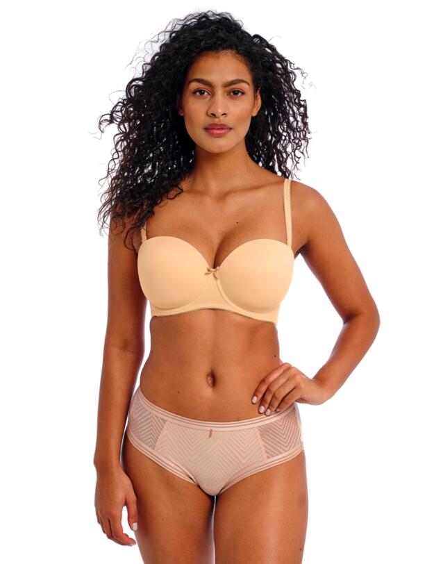 Freya Deco Moulded Strapless Bra Nude 