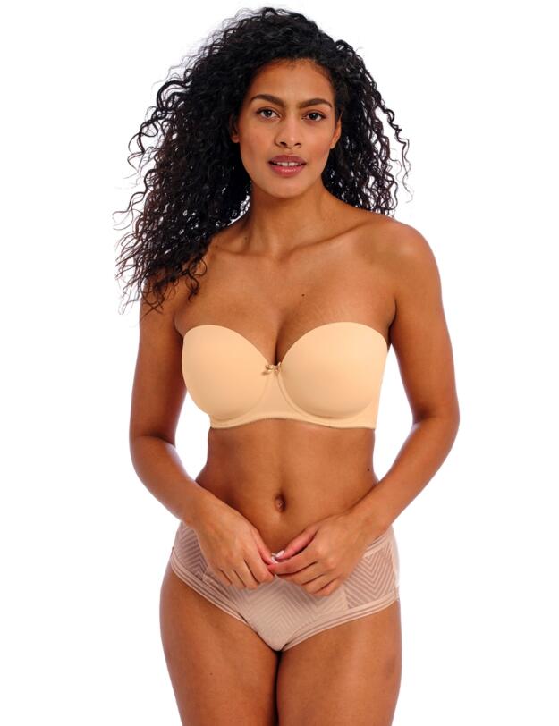 Freya Deco Moulded Strapless Bra Nude 