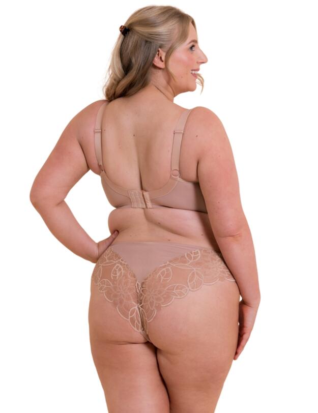 Curvy Kate Lovelace Brazilian Brief Latte 