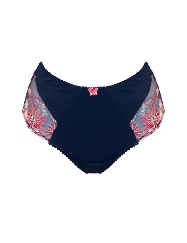 Pour Moi St Tropez High Waisted Brief Navy/Pink