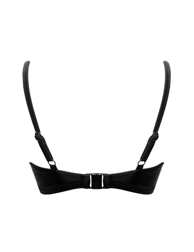 Pour Moi Maya Bay Padded Underwired Tie Bikini Top Black