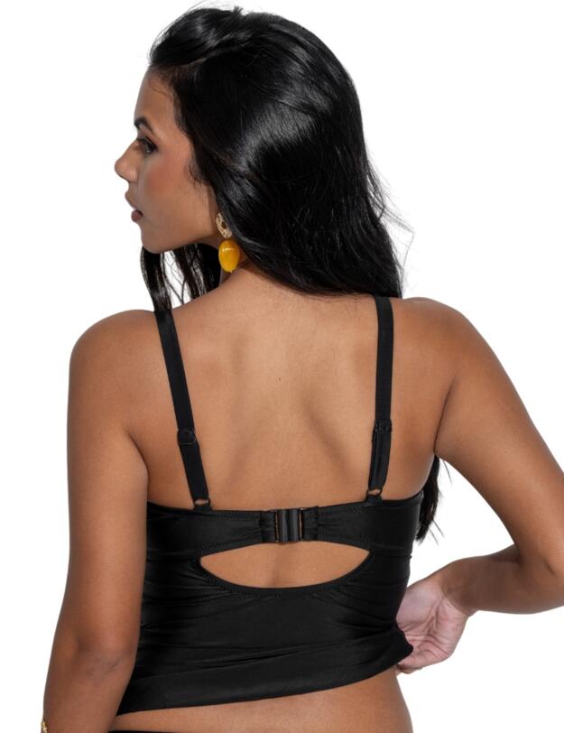 Pour Moi Maya Bay Underwired Tankini Top Black