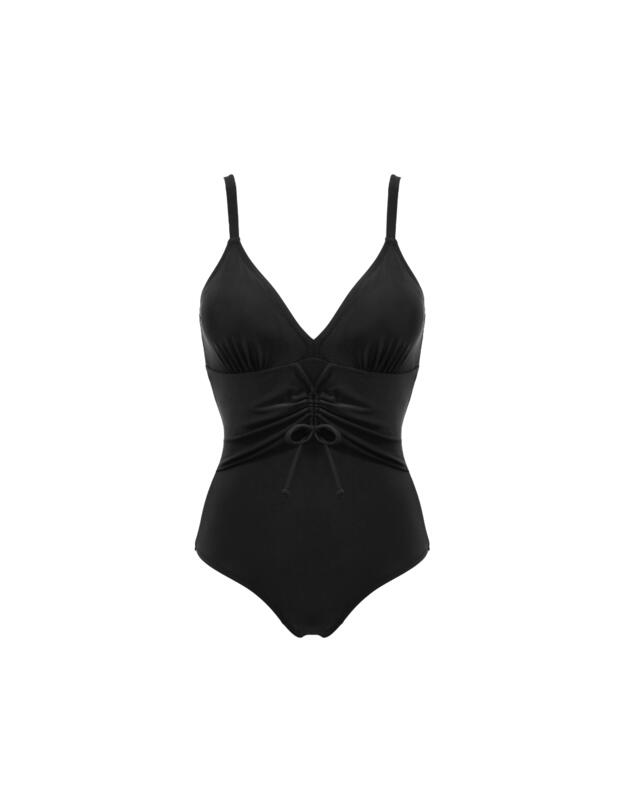Pour Moi Maya Bay Adjustable Front Tummy Control Swimsuit Black