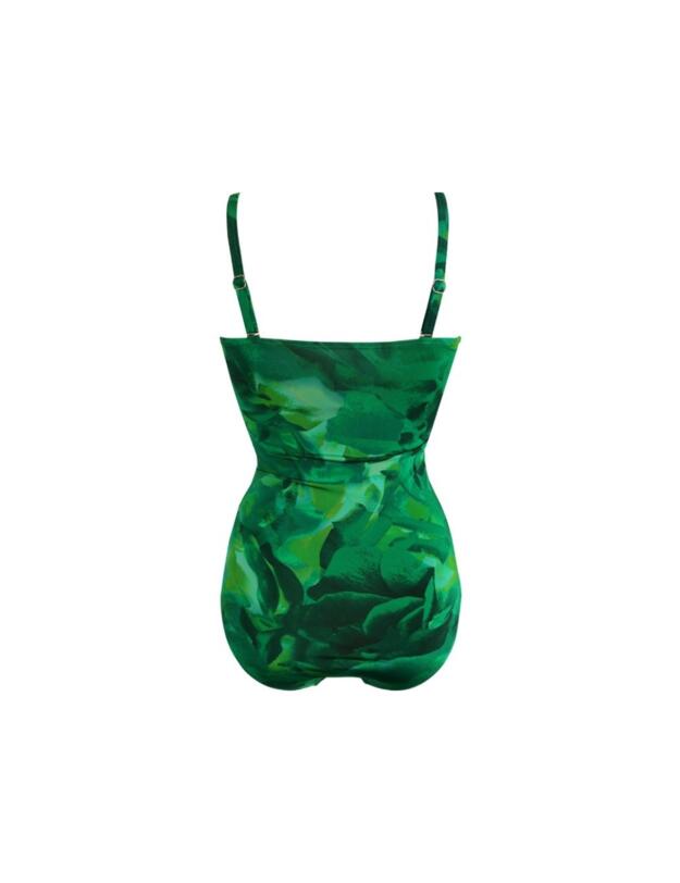 Pour Moi Santa Monica Strapless Tummy Control Swimsuit Green