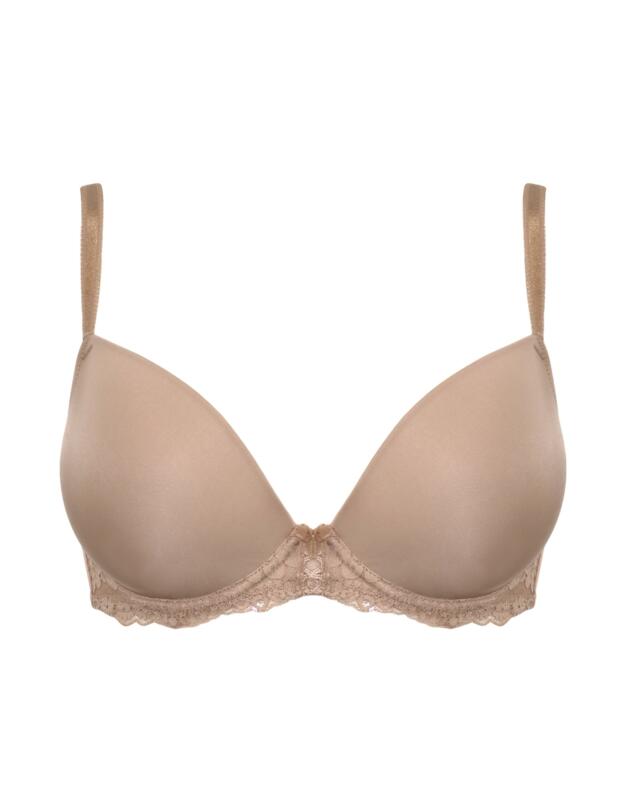 Pour Moi Fleur Padded Push-Up T-Shirt Bra Almond