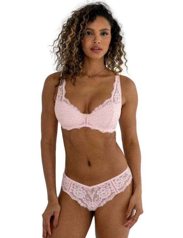 Pour Moi Fleur Cheeky V-Shaped Brief Soft Pink