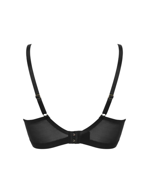 Pour Moi Geo Sculpt Fuller Bust Wireless Bralette Black