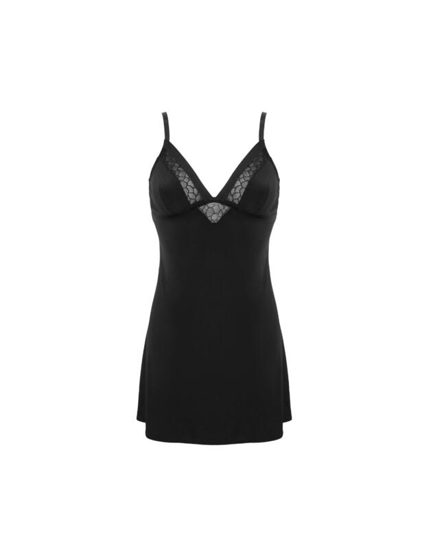 Pour Moi Geo Sculpt Chemise Black