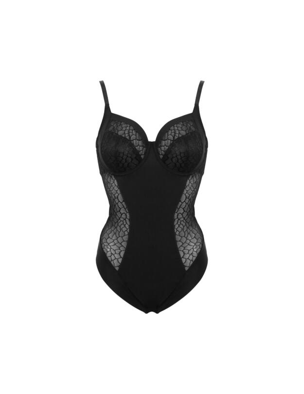 Pour Moi Geo Sculpt Smoothing Body Black