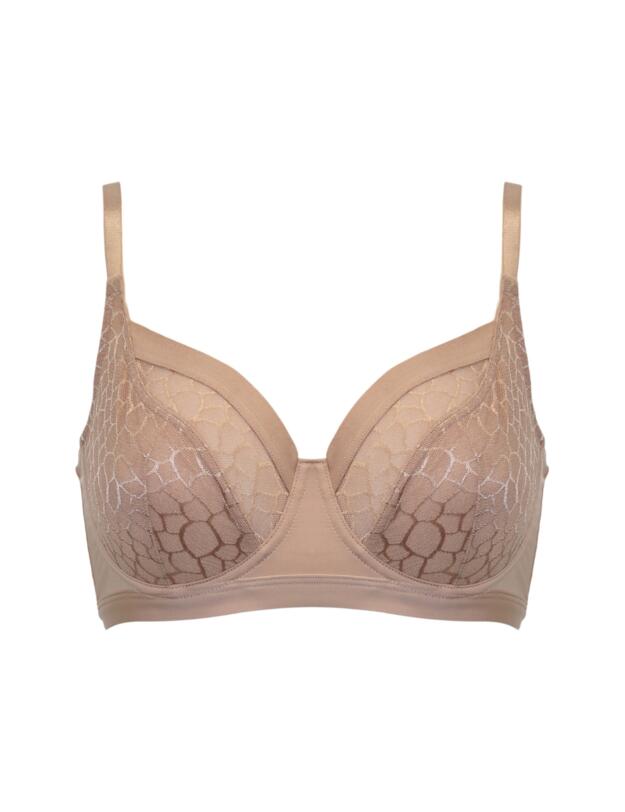 Pour Moi Geo Sculpt Underwired Bra Toffee