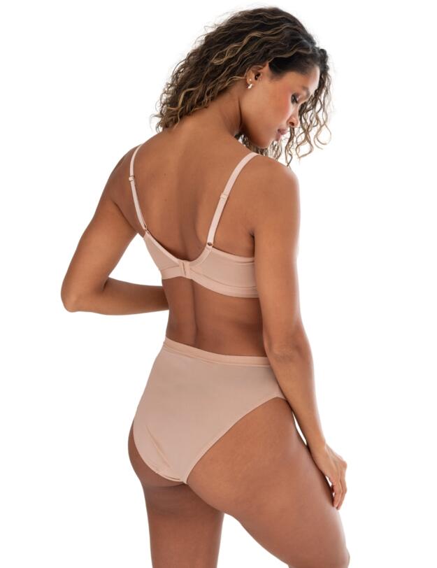 Pour Moi Geo Sculpt High Leg Brief Toffee