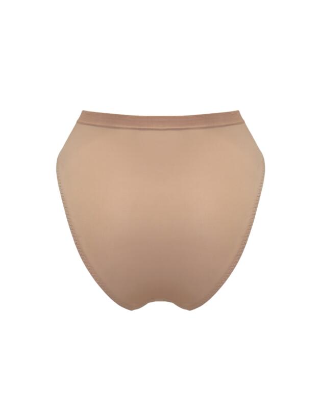 Pour Moi Geo Sculpt High Leg Brief Toffee
