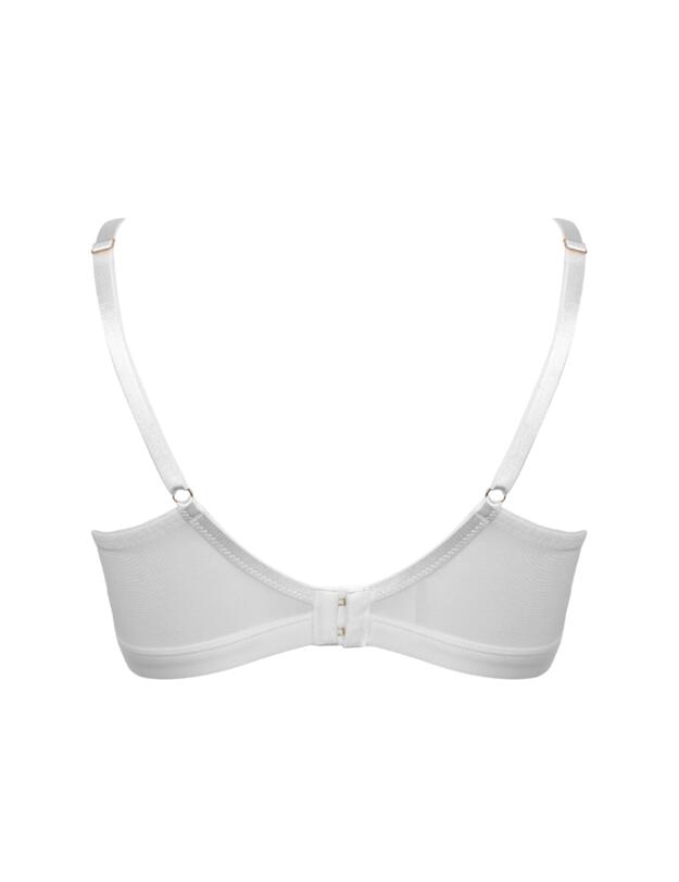 Pour Moi Geo Sculpt Fuller Bust Wireless Bralette White