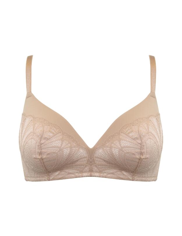 Pour Moi New Romance Padded Wireless T-Shirt Bra Almond