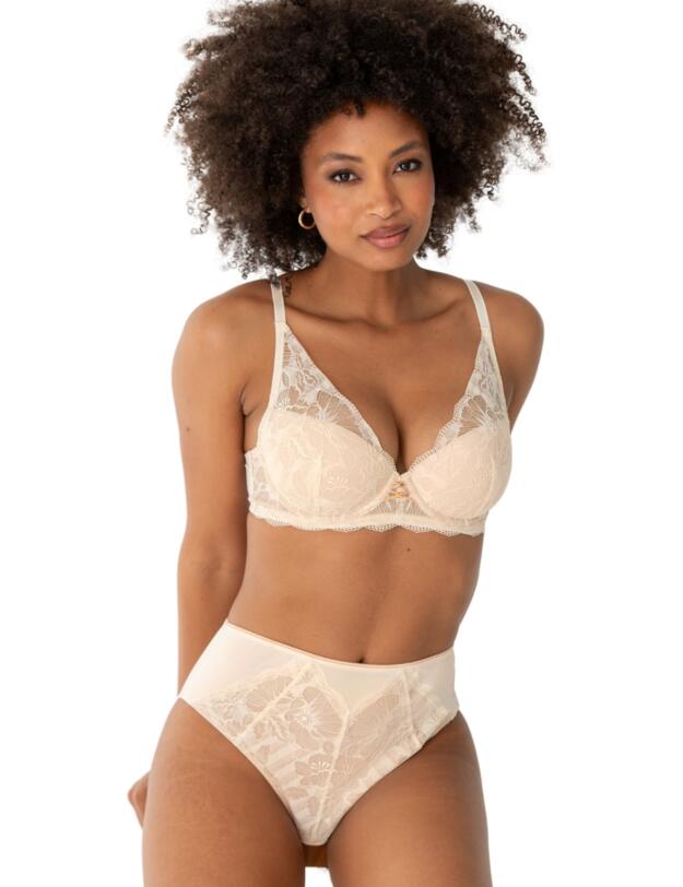 Pour Moi Atelier Lace Deep Brief Ivory/Champagne