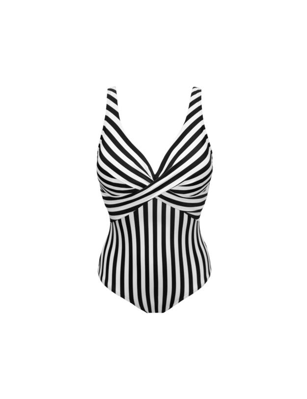 Pour Moi Indonesia Twist Front Ruched Tummy Control Swimsuit Mono
