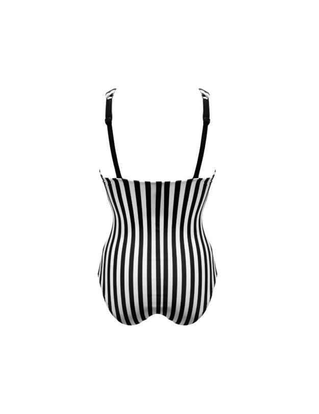 Pour Moi Indonesia Twist Front Ruched Tummy Control Swimsuit Mono