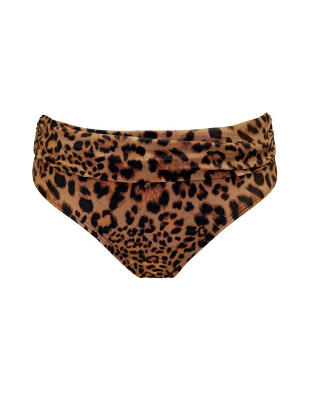 Pour Moi Free Spirit Fold Over Bikini Brief Leopard