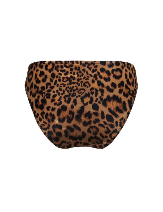Pour Moi Free Spirit Frill Waist Bikini Brief Leopard