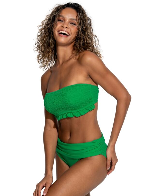 Pour Moi Free Spirit Fold Over Bikini Brief Green