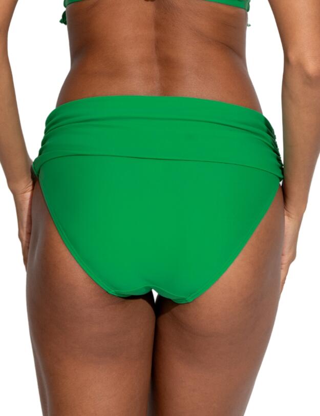 Pour Moi Free Spirit Fold Over Bikini Brief Green