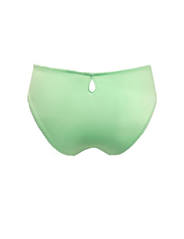 Pour Moi Sofia Embroidered Lace Brief Pistachio/Blue