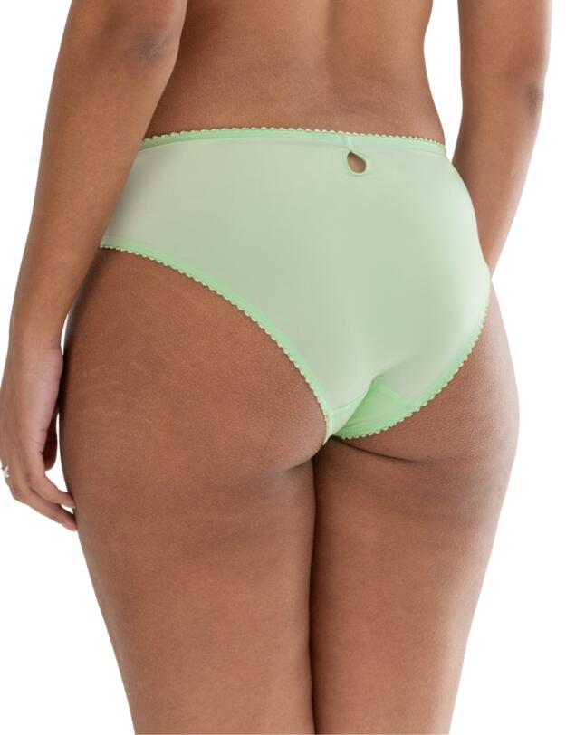 Pour Moi Sofia Embroidered Lace Brief Pistachio/Blue