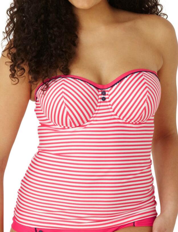 CW0191 Cleo Lucille Tankini Top Coral - CW0191 Tankini Top