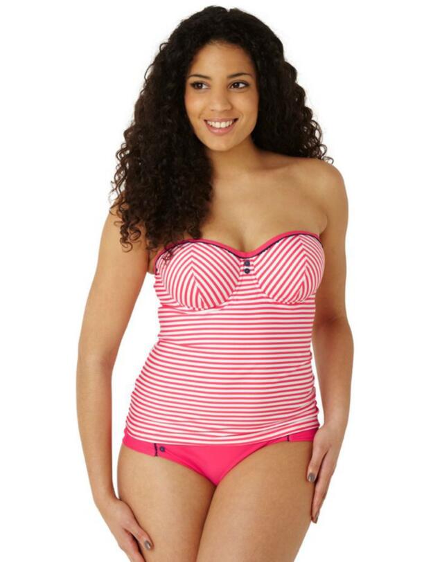 CW0191 Cleo Lucille Tankini Top Coral - CW0191 Tankini Top