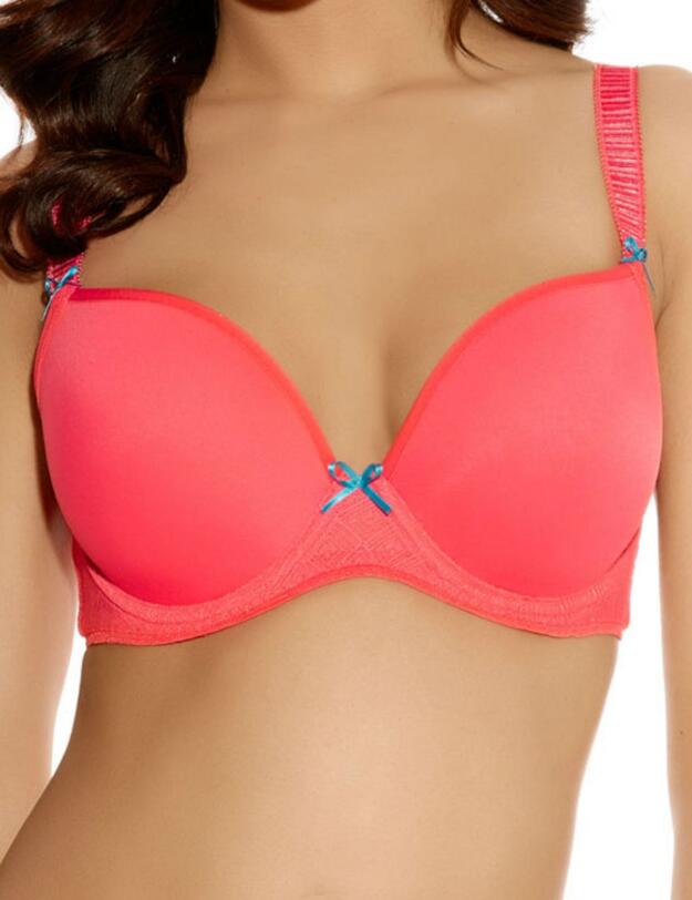 1704 Freya Deco Vibe Moulded Plunge Bra - 1704 Watermelon