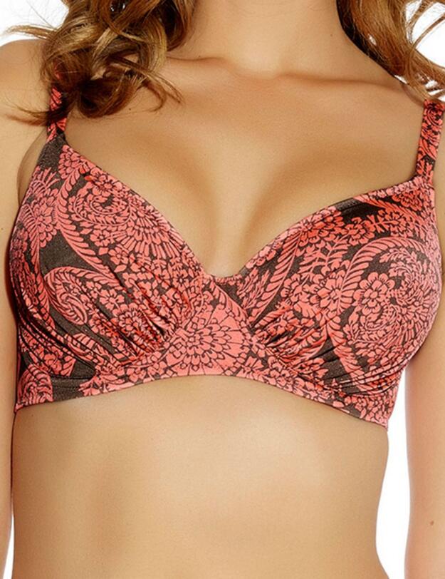 6027 Fantasie Kathmandu Gathered Full Cup Bikini Top - 6027 Full Cup