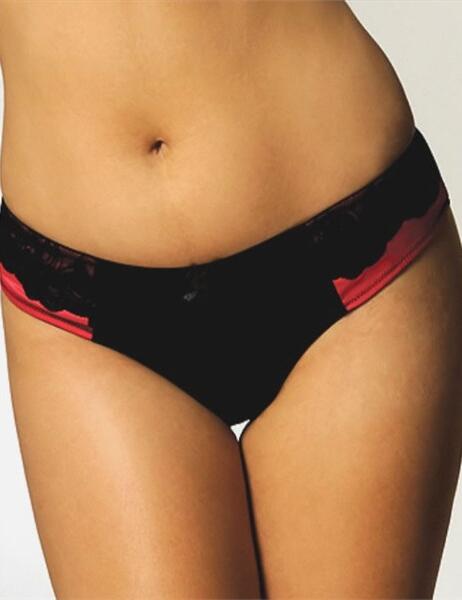 SG4002 Curvy Kate Tempt Me Thong  - SG4002 Black Scarlet